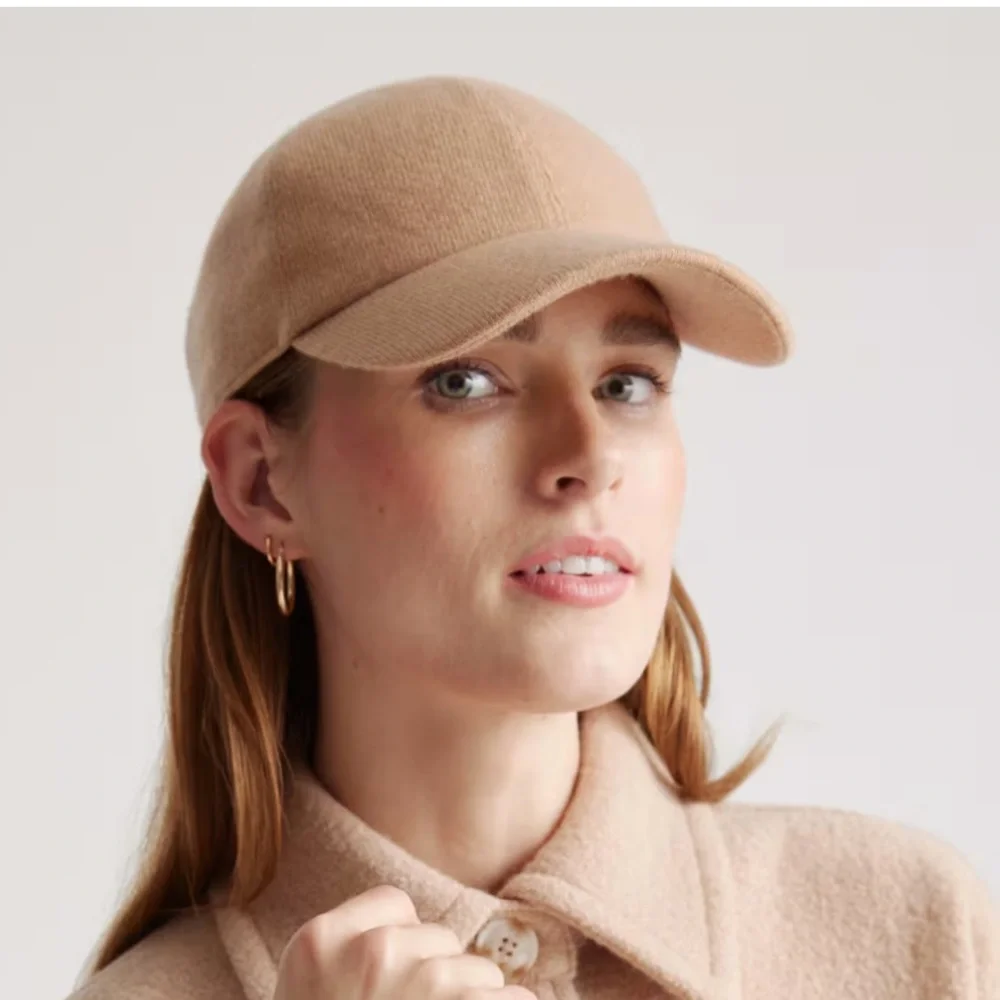 Quince Tan Wool Baseball Cap - Picture 1 of 6
